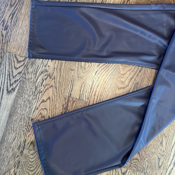 Loft faux leather pants 14 brown/burgundy - Picture 6 of 6